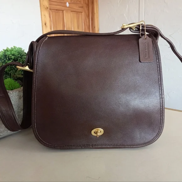 Coach Stewardess Bag #9525, 1996, Mahogany Brown - Picture 3 of 16